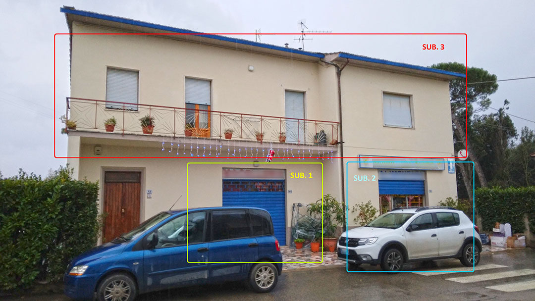 Aste   Abitazione di tipo economico  - Negozio e appartamento a Terranuova Bracciolini in Via Cicogna - Lotto 1