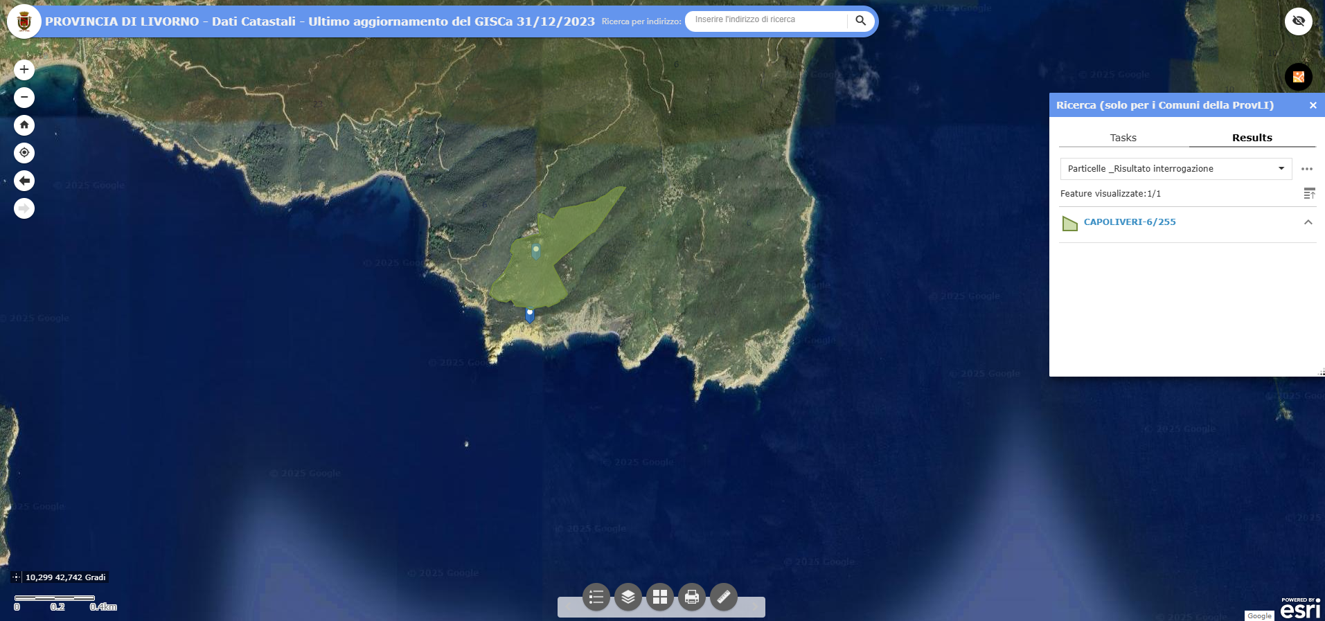 Aste   Terreni Agricoli  - Quota di 1/6 su terreni a Capoliveri (Li) Isola d'Elba - Lotto 3