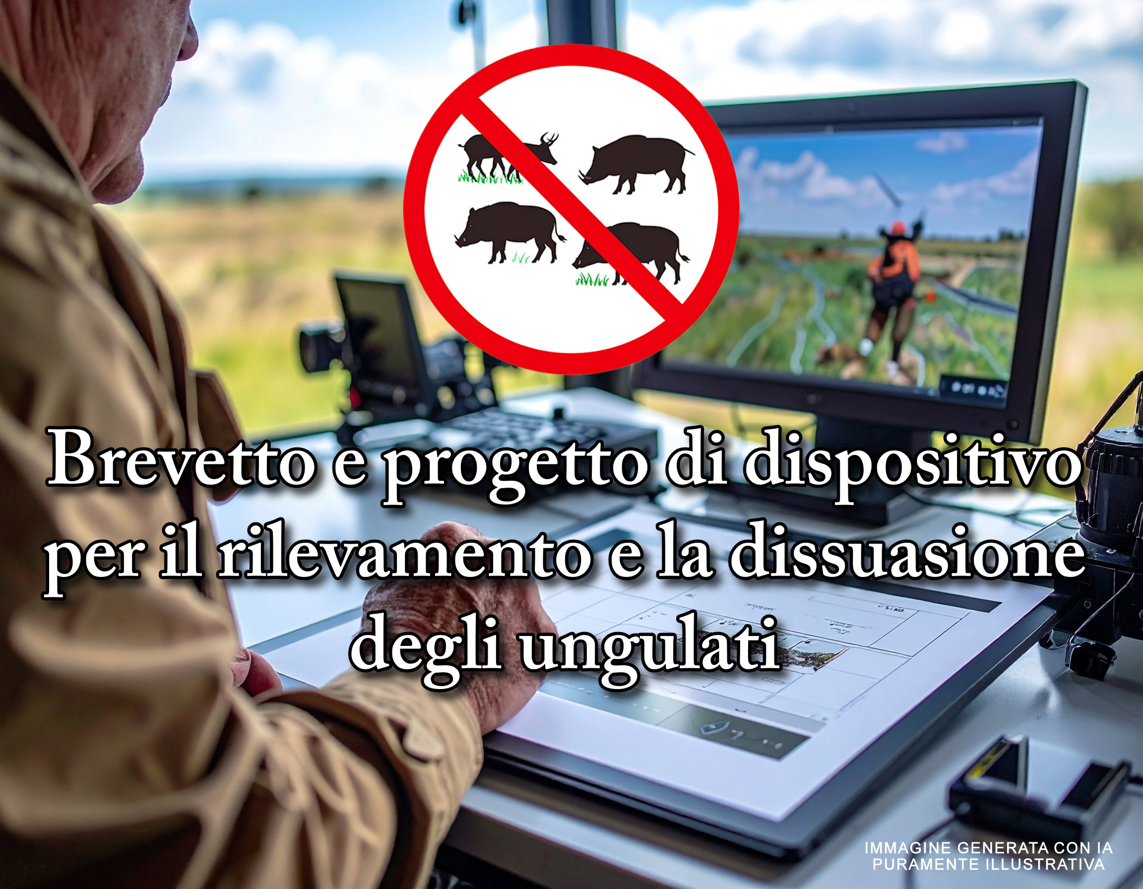 Aste   Brevetti  - Brevetto e progetto di dispositivo per la dissuasione di ungulati